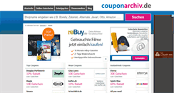 Desktop Screenshot of couponarchiv.de